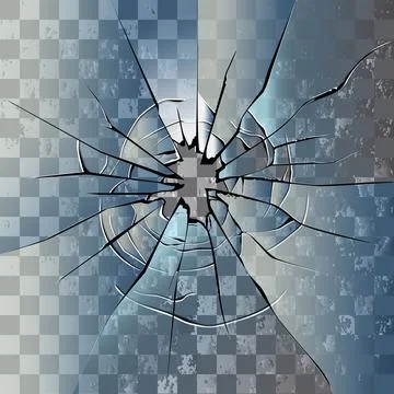 Broken glass. Stock Illustration