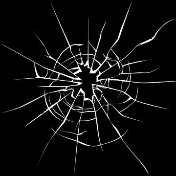 Broken glass. Stock Illustration