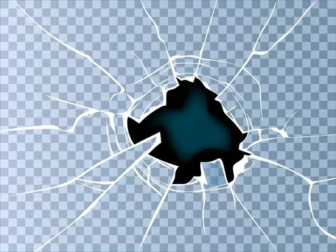 Broken glass. Stock Illustration