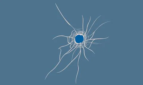 Broken glass Illustrazione stock