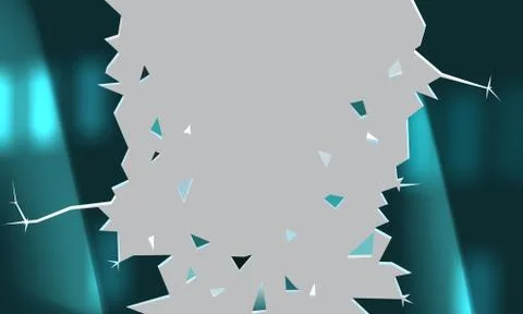 Broken glass light background. Broken wall, destruction. Drop down glass window Ilustración de archivo