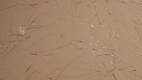 Broken glass on the mobile Stock Footage 83281515
