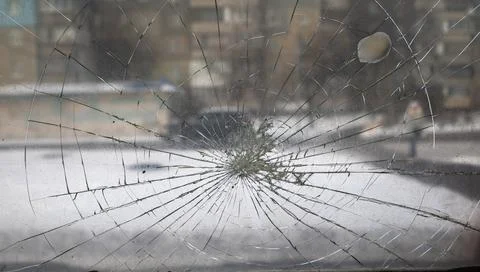 Broken glass for pattern background. Foto stock