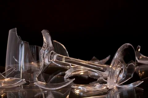 Broken glass Stock Photos