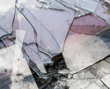 Broken glass Stock Photos