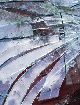 Broken glass Foto stock