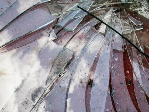 Broken glass Stock Photos