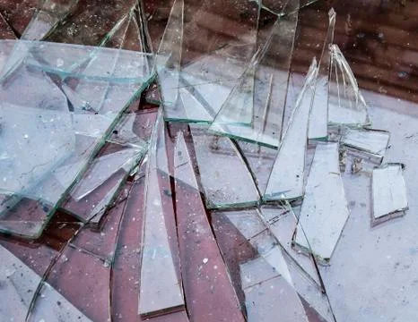Broken glass Stock Photos