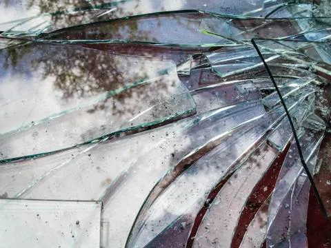 Broken glass Stock Photos