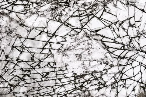 Broken glass Stock Photos