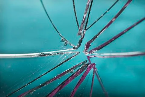 Broken glass Stock Photos