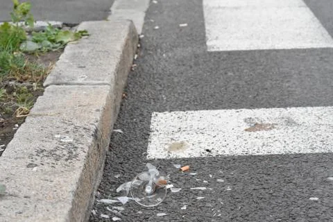 Broken glass Stock Photos
