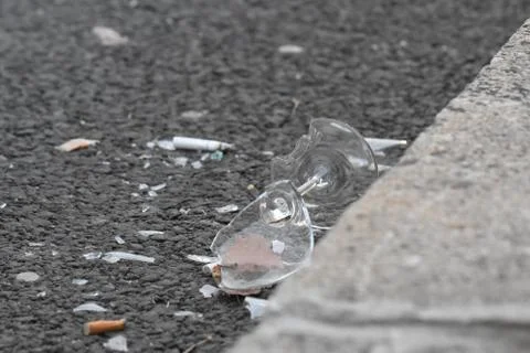 Broken glass Stock Photos