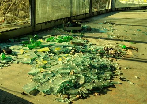 Broken glass Stock Photos