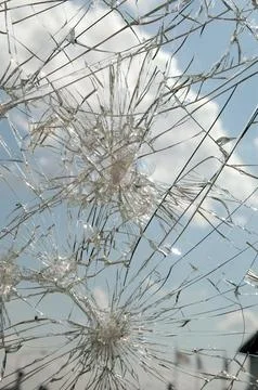 Broken glass Stock Photos