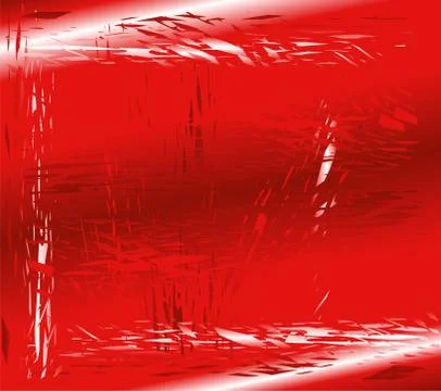 Broken glass red background Stock Illustration