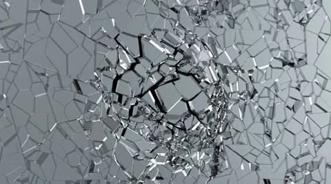 Broken Glass Slow Motion Stock Footage 32791646