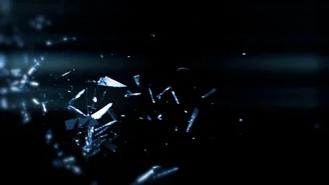 Broken Glass In Slow Motion With Lens Flare - 23 Stock Footage 69749173