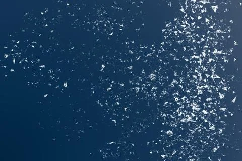Broken glass texture on blue background template Stock Illustration