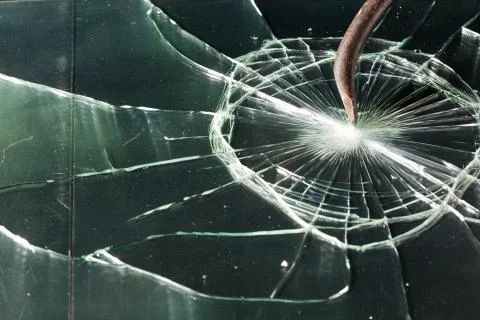 Broken glass texture. Foto stock