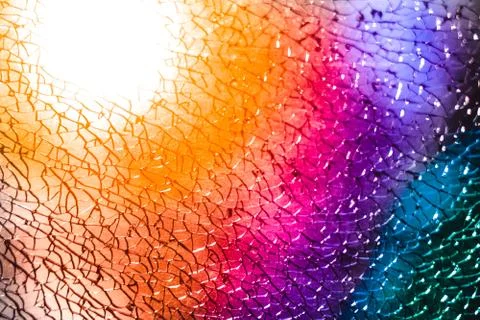 Broken glass texture Stock Photos
