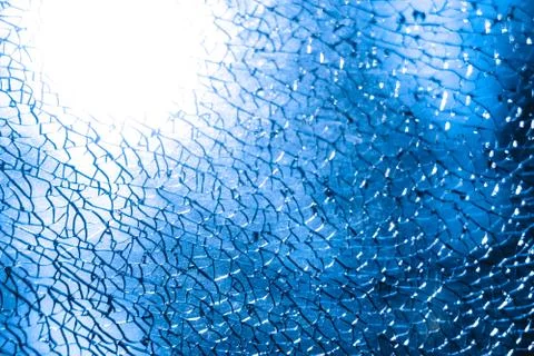 Broken glass texture Stock Photos