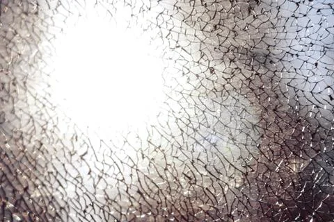 Broken glass texture Stock Photos