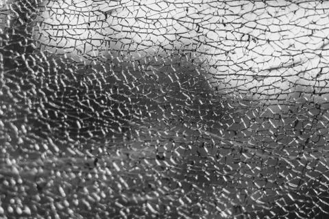Broken glass texture 库存照片