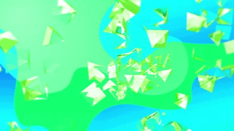Broken Glass triangles gradient background. VJ Seamless loop background. Stock Footage 96230139