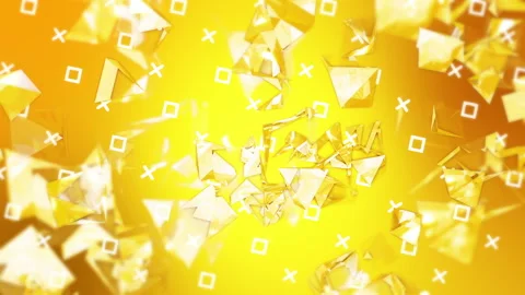 Broken Glass triangles gradient background. VJ Seamless loop background. Stock Footage 96270479