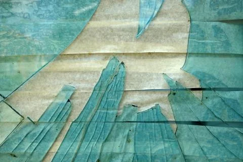 Broken Glass Window Background. Stock Photos