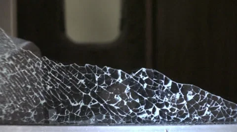 Broken Glass Window Stock Footage 28566735