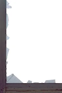 Broken glass window Stock Illustration