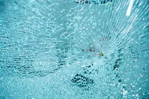 Broken glass,background of cracked window Stock Photos