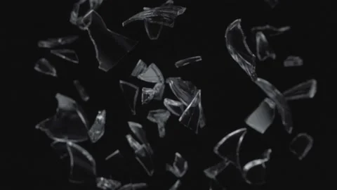 Broken glasses exploding Stock Footage 229458477