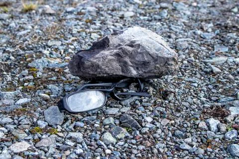 Broken glasses. Stock Photos