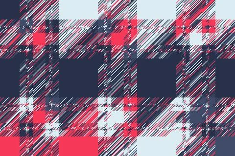 Broken glitch abstract background with angular squares, chaotic stripes, an.. Stock Illustration