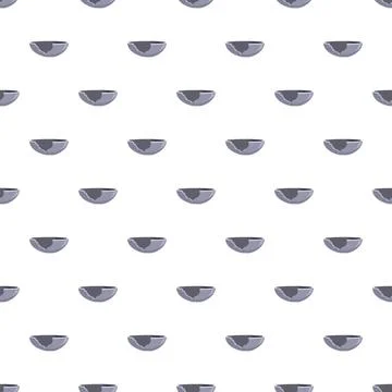 Broken grey ceramic bowls seamless pattern background Illustrazione stock