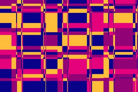 Broken grid texture with glitch interference and scratched stripes. The dis.. Stockillustratie