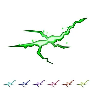 Broken ground crack cartoon vector graphic 库存插图