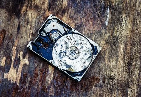 Broken Hard Disk Drive Stock Photos