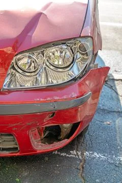Broken Headlight Car Stock Photos