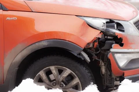 Broken headlight Stock Photos