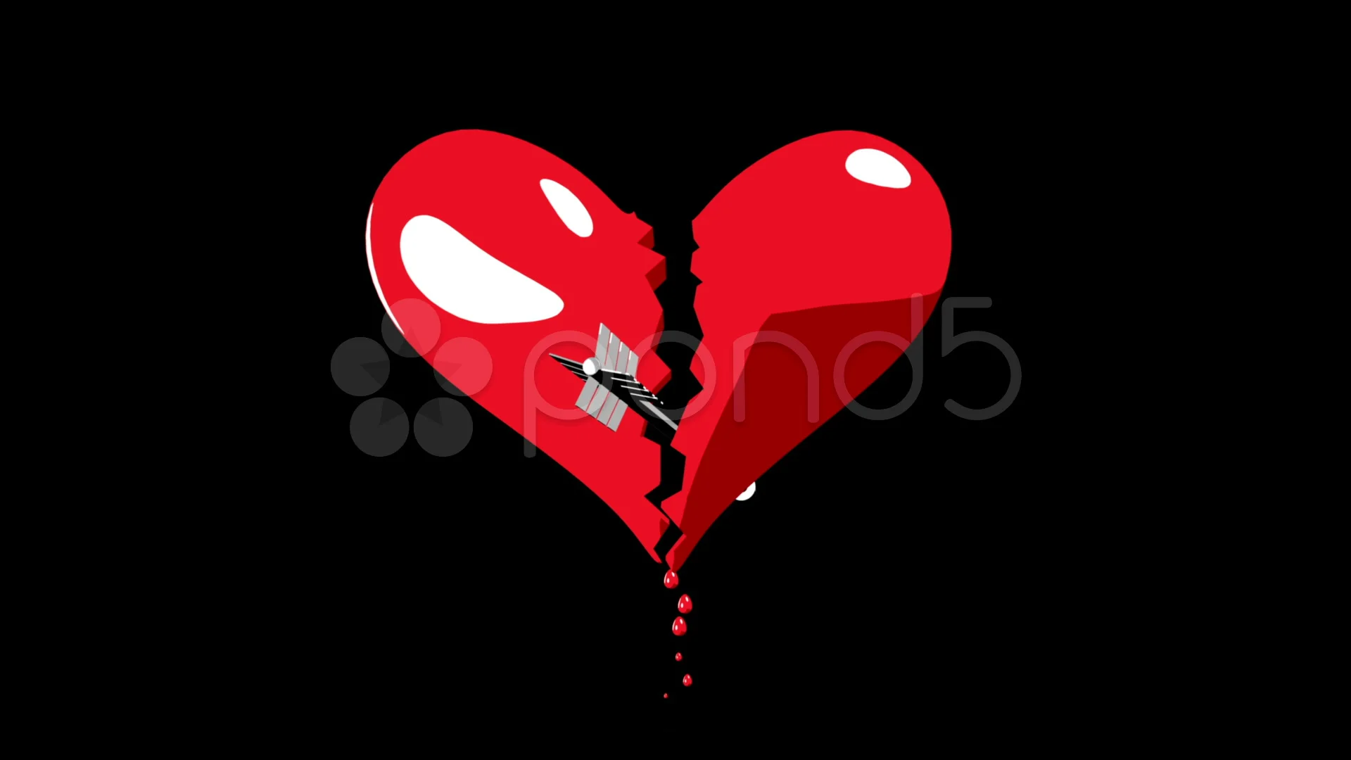 Broken Heart With Arrow Heart 36 HD Hi Res 11051971