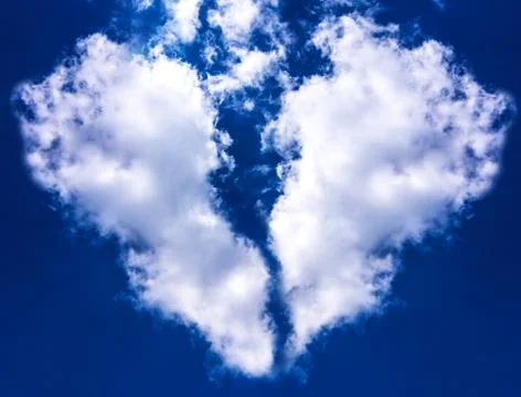 Broken Heart Cloud Stock Photos