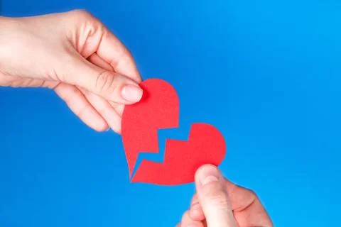 Broken heart concept Foto stock
