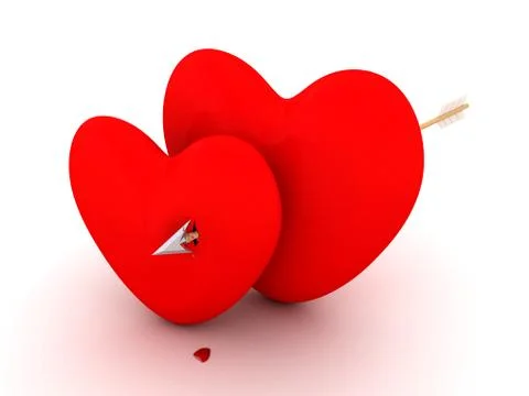 Broken heart - conceptual image Stock Illustration