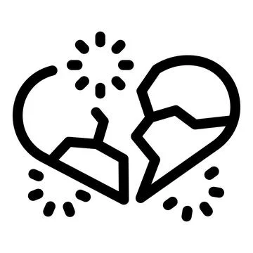 Broken heart exploding with shards flying, concept of painful breakup Stock Illustration