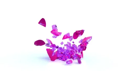 A broken heart falls into pieces Stock Footage 258907901