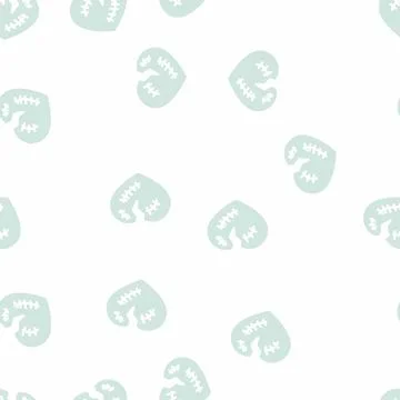 Broken heart glyph vector seamless pattern isolated 스톡 일러스트